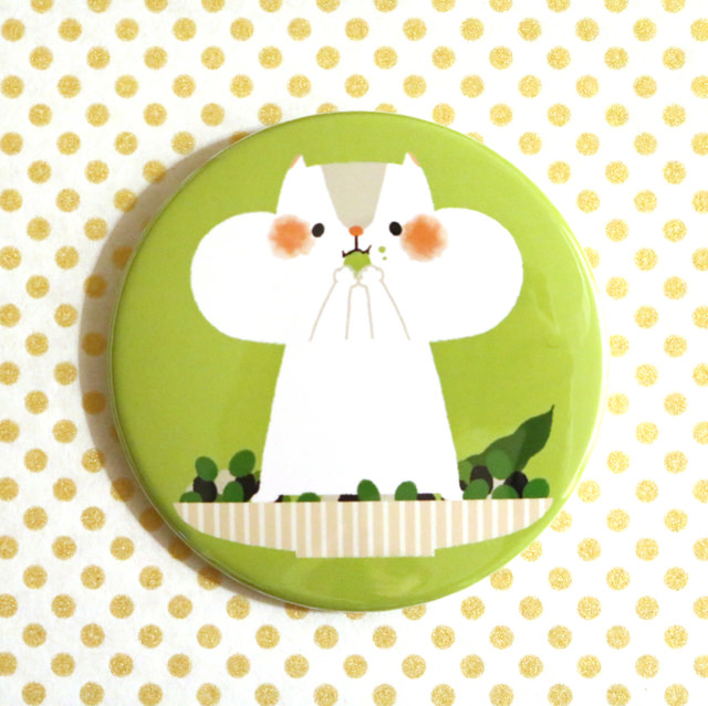 emi graphics 大きな缶バッジ ハムスター